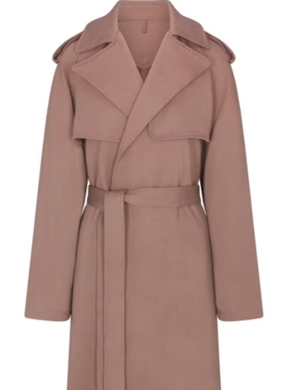 NWT SKIMS Boyfriend Fleece Trench Coat